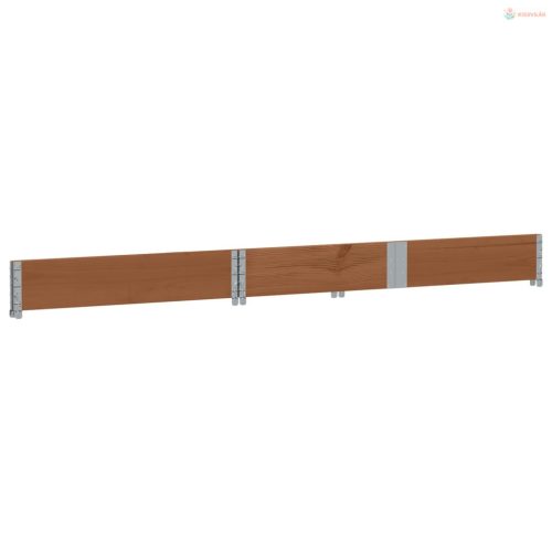 Barna tömör fenyőfa kerti növénytartó 150 x 50 cm