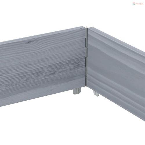 Szürke tömör fenyőfa kerti növénytartó 150 x 100 cm