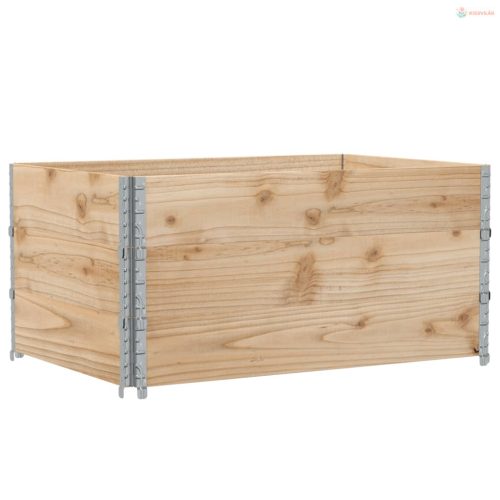 Tömör fenyőfa kerti növénytartó 120 x 80 cm