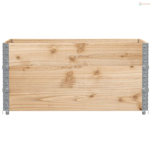 Tömör fenyőfa kerti növénytartó 120 x 80 cm