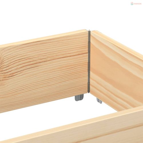 Tömör fenyőfa kerti virágláda 150 x 50 cm