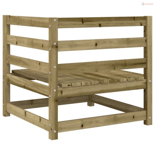 2 részes impregnált fenyőfa kerti kanapészett