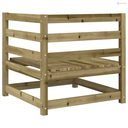 4 részes impregnált fenyőfa kerti kanapészett