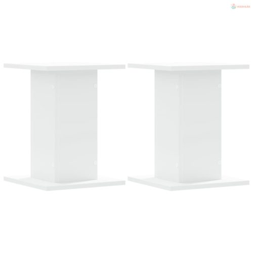 2 db fehér szerelt fa növényállvány 30 x 30 x 40 cm