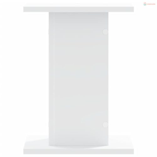 2 db fehér szerelt fa növényállvány 30 x 30 x 40 cm