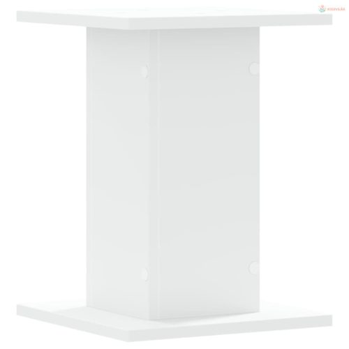 2 db fehér szerelt fa növényállvány 30 x 30 x 40 cm