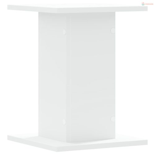 2 db fehér szerelt fa növényállvány 30 x 30 x 40 cm