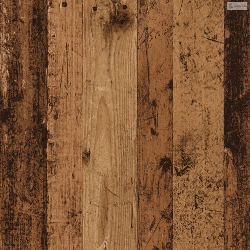 2 db antik fa színű szerelt fa növénytartó állvány 30x30x40 cm