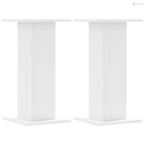 2 db fehér szerelt fa növénytartó állvány 30 x 30 x 60 cm