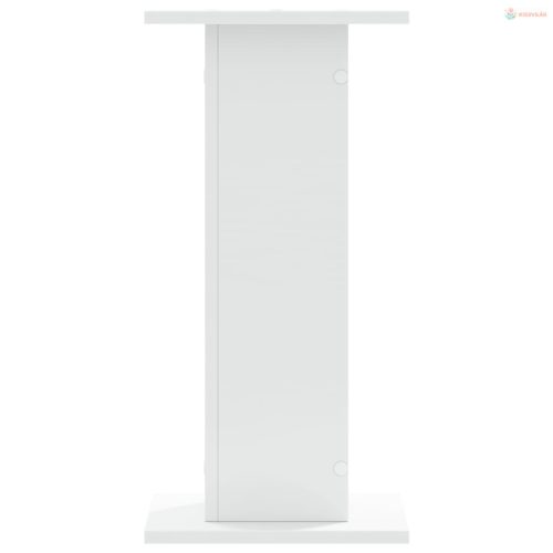 2 db fehér szerelt fa növénytartó állvány 30 x 30 x 60 cm