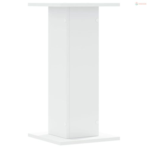 2 db fehér szerelt fa növénytartó állvány 30 x 30 x 60 cm