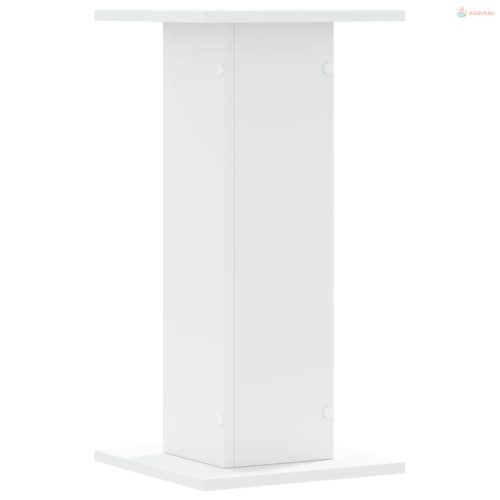 2 db fehér szerelt fa növénytartó állvány 30 x 30 x 60 cm