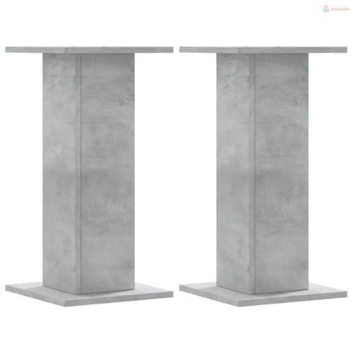 2 db betonszürke szerelt fa növénytartó állvány 30 x 30 x 60 cm
