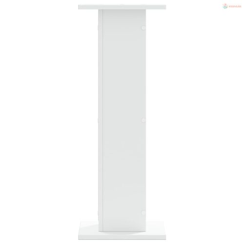 2 db fehér szerelt fa növénytartó állvány 30 x 30 x 80 cm