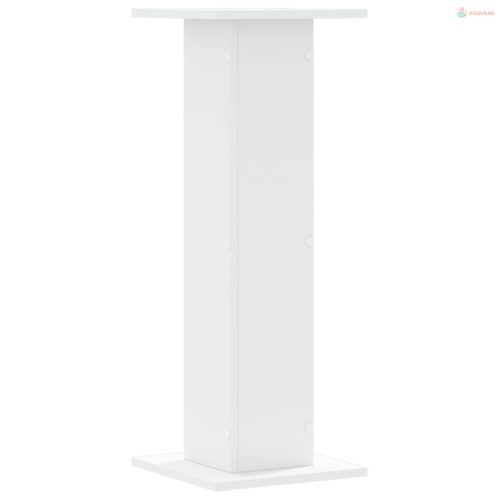 2 db fehér szerelt fa növénytartó állvány 30 x 30 x 80 cm