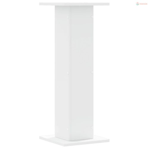 2 db fehér szerelt fa növénytartó állvány 30 x 30 x 80 cm