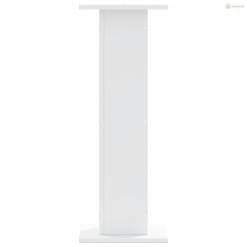 2 db fehér szerelt fa növénytartó állvány 30 x 30 x 80 cm