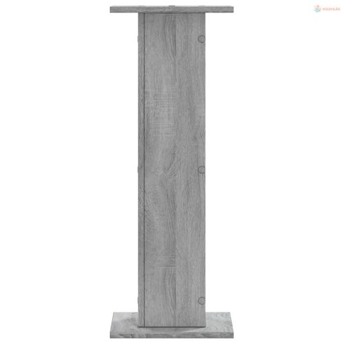 2 db szürke sonoma szerelt fa növénytartó állvány 30x30x80 cm