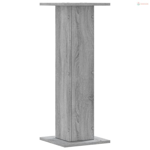 2 db szürke sonoma szerelt fa növénytartó állvány 30x30x80 cm