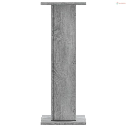 2 db szürke sonoma szerelt fa növénytartó állvány 30x30x80 cm