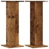 2 db antik fa színű szerelt fa növénytartó állvány 30x30x80 cm