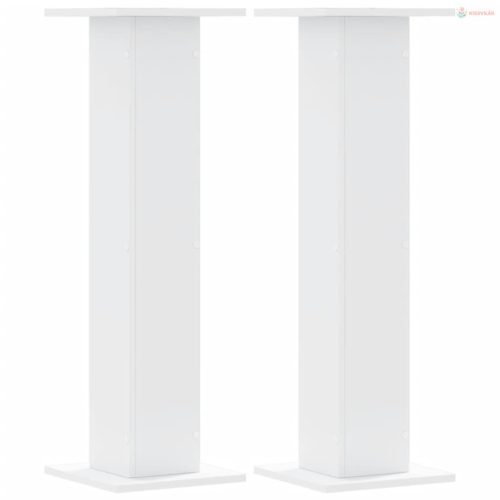 2 db fehér szerelt fa növénytartó állvány 30 x 30 x 95 cm