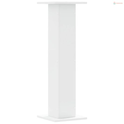 2 db fehér szerelt fa növénytartó állvány 30 x 30 x 95 cm