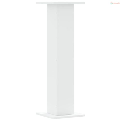 2 db fehér szerelt fa növénytartó állvány 30 x 30 x 95 cm