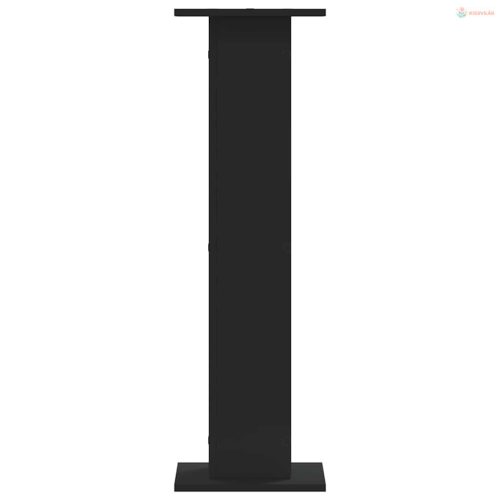 2 db fekete szerelt fa növénytartó állvány 30 x 30 x 95 cm