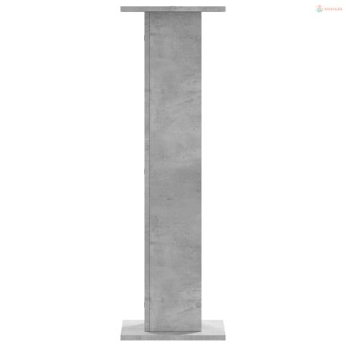 2 db betonszürke szerelt fa növénytartó állvány 30 x 30 x 95 cm