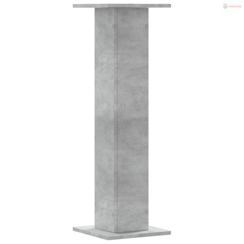 2 db betonszürke szerelt fa növénytartó állvány 30 x 30 x 95 cm