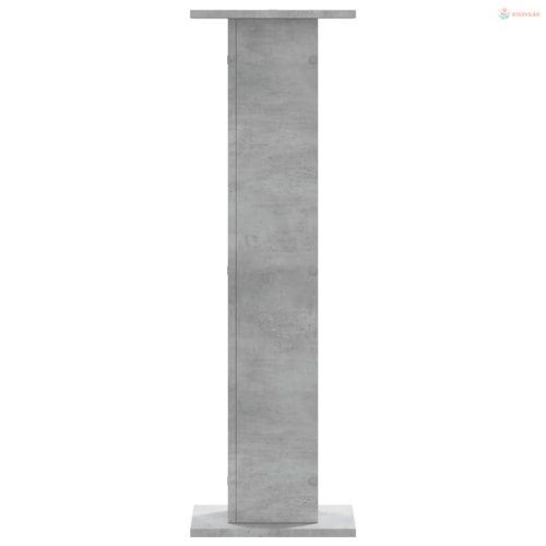 2 db betonszürke szerelt fa növénytartó állvány 30 x 30 x 95 cm