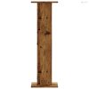 2 db antik fa színű szerelt fa növénytartó állvány 30x30x95 cm