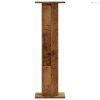 2 db antik fa színű szerelt fa növénytartó állvány 30x30x95 cm