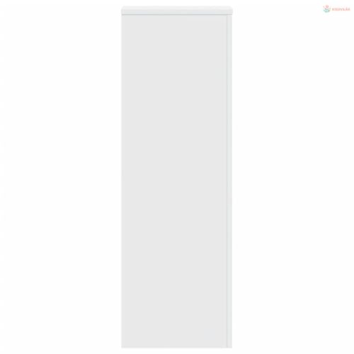 2 db fehér szerelt fa növénytartó állvány 33 x 33 x 100 cm