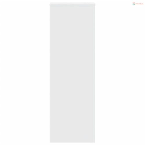 2 db fehér szerelt fa növénytartó állvány 33 x 33 x 100 cm