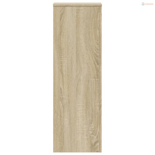 2 db sonoma tölgy szerelt fa növénytartó állvány 33x33x100 cm