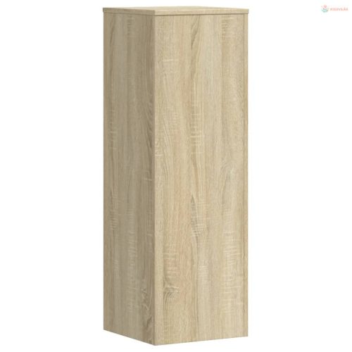 2 db sonoma tölgy szerelt fa növénytartó állvány 33x33x100 cm