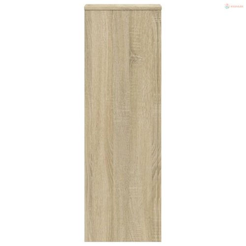 2 db sonoma tölgy szerelt fa növénytartó állvány 33x33x100 cm