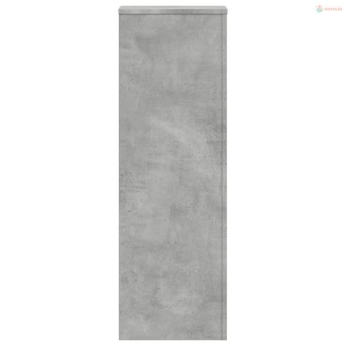 2 db betonszürke szerelt fa növénytartó állvány 33x33x100 cm