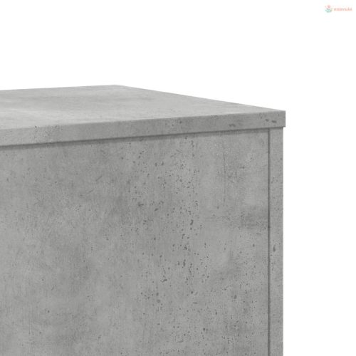 2 db betonszürke szerelt fa növénytartó állvány 33x33x100 cm