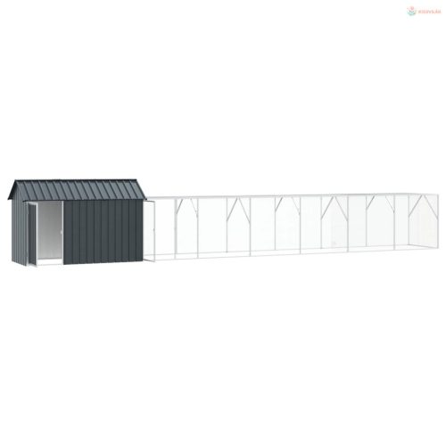 Madár kalitka Antracit 821,5 x 111 x 142 cm Horganyzott acél