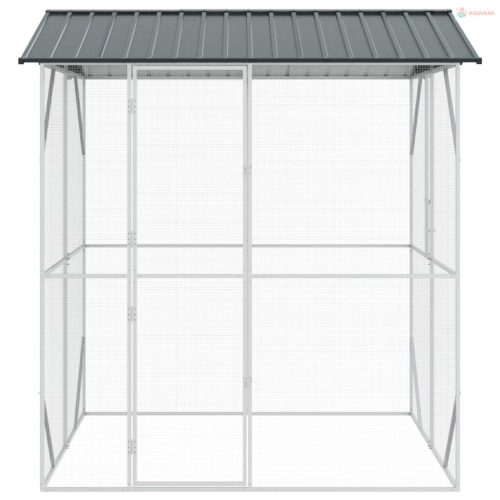 Madár kalitka Antracit 215 x 208 x 247 cm Horganyzott acél