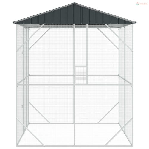 Madár kalitka Antracit 215 x 208 x 247 cm Horganyzott acél