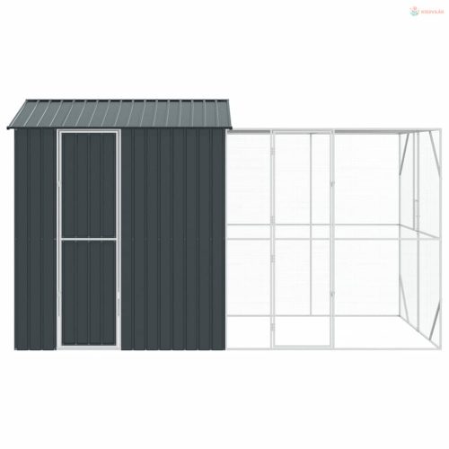 Madár kalitka Antracit 418 x 210 x 247 cm Horganyzott acél