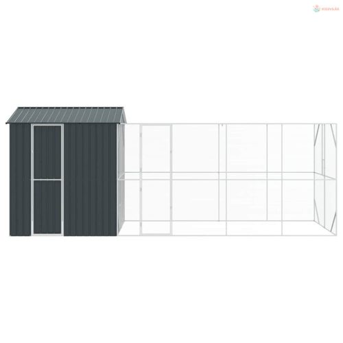 Madár kalitka Antracit 621 x 208 x 247 cm Horganyzott acél