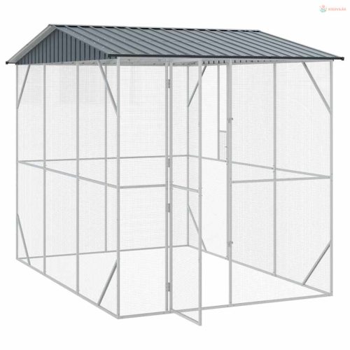 Madár kalitka Antracit 227 x 310 x 247 cm Horganyzott acél