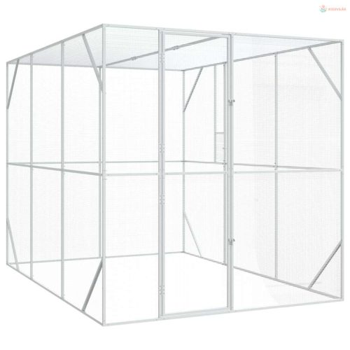 Madár kalitka Antracit 210 x 304 x 213 cm Horganyzott acél