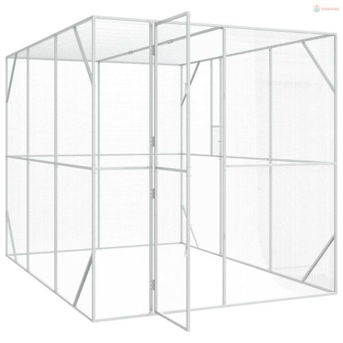 Madár kalitka Antracit 210 x 304 x 213 cm Horganyzott acél