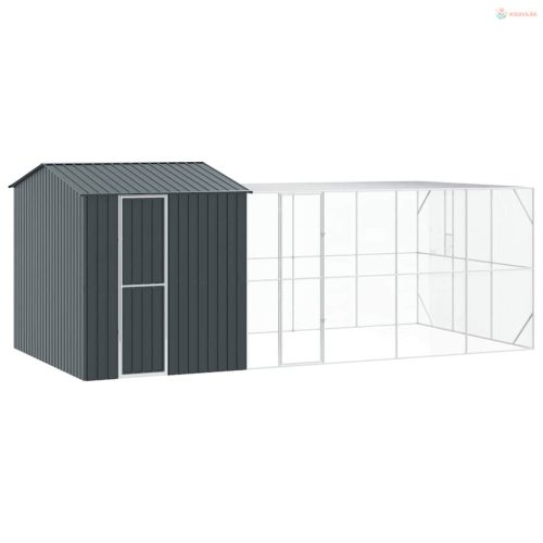 Madár kalitka Antracit 635 x 304 x 247 cm Horganyzott acél